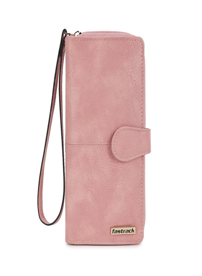 Fastrack Two-Fold Wallet with Wristlet for Women, Girls and Ladies | Has Multiple Card Slots | Made up of Premium Faux Leather Material | Wallets for Casual Carry - Image 1